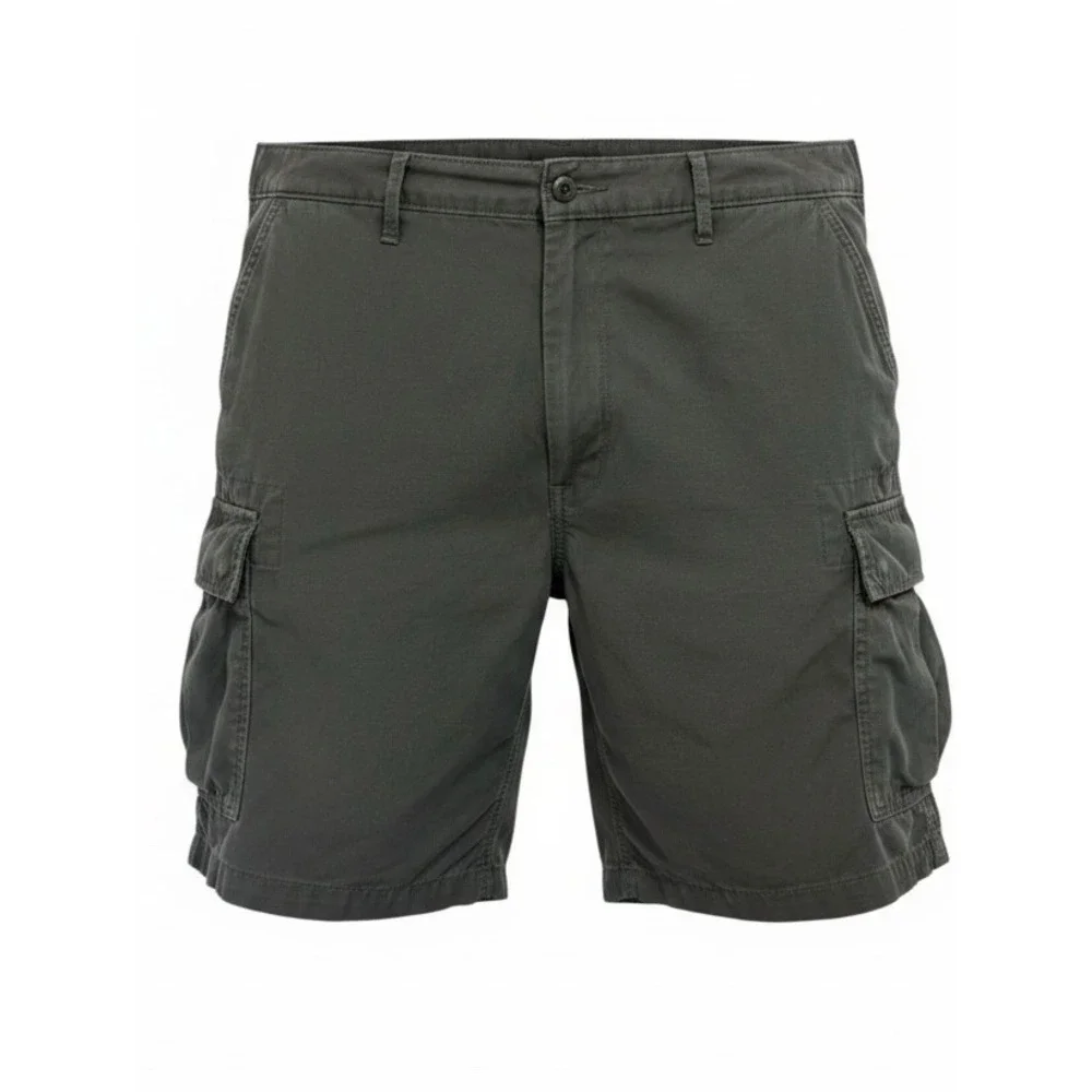 Levis Mens 40x9 Cargo Shorts Charcoal Grey WaterLess Cotton Twill (CC9)